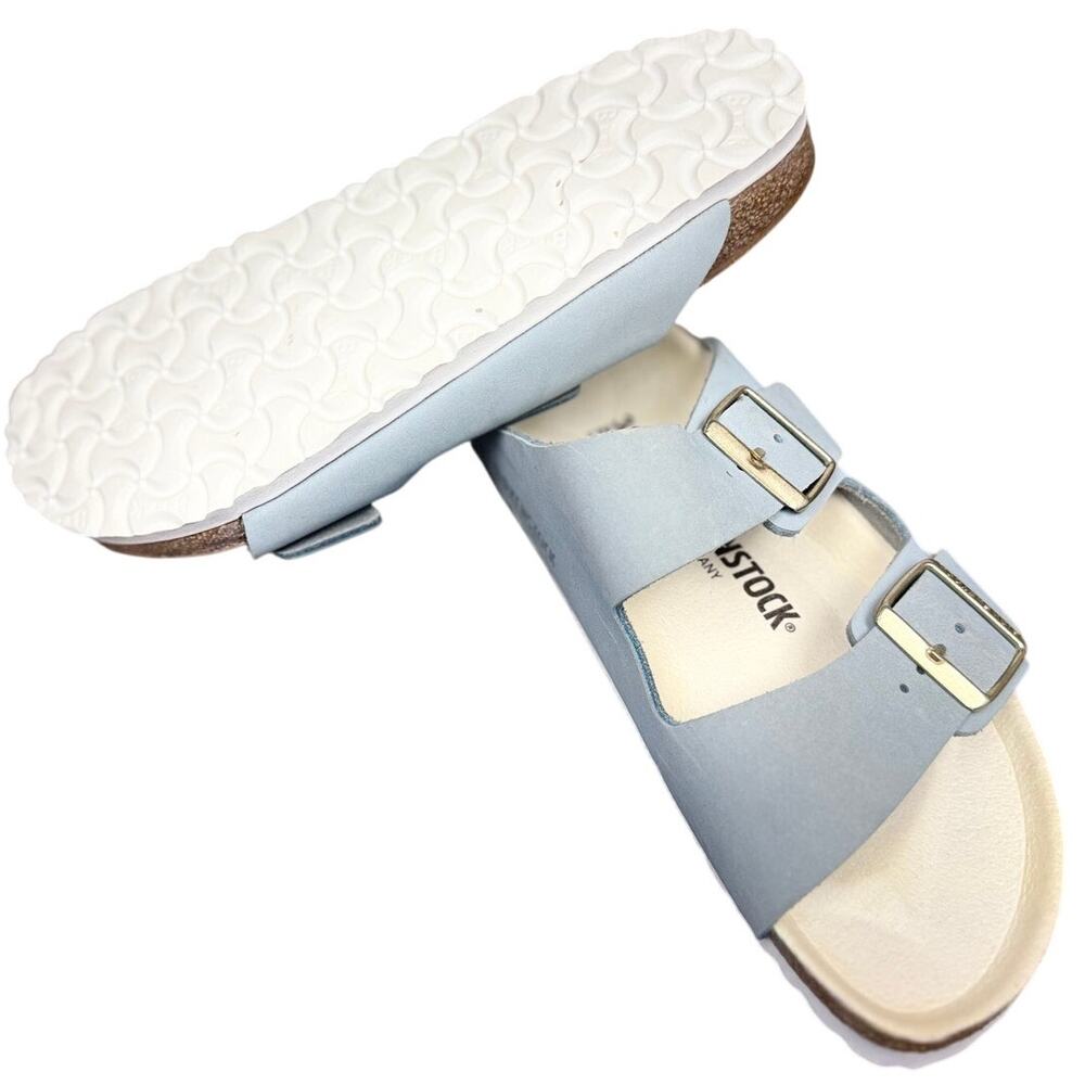 Birkenstock New Women's Arizona Sandal Sky Blue Nubuck | 39 EU - Picture 4 of 5